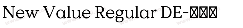 New Value Regular DE字体转换 New Value Regular DE字体转换